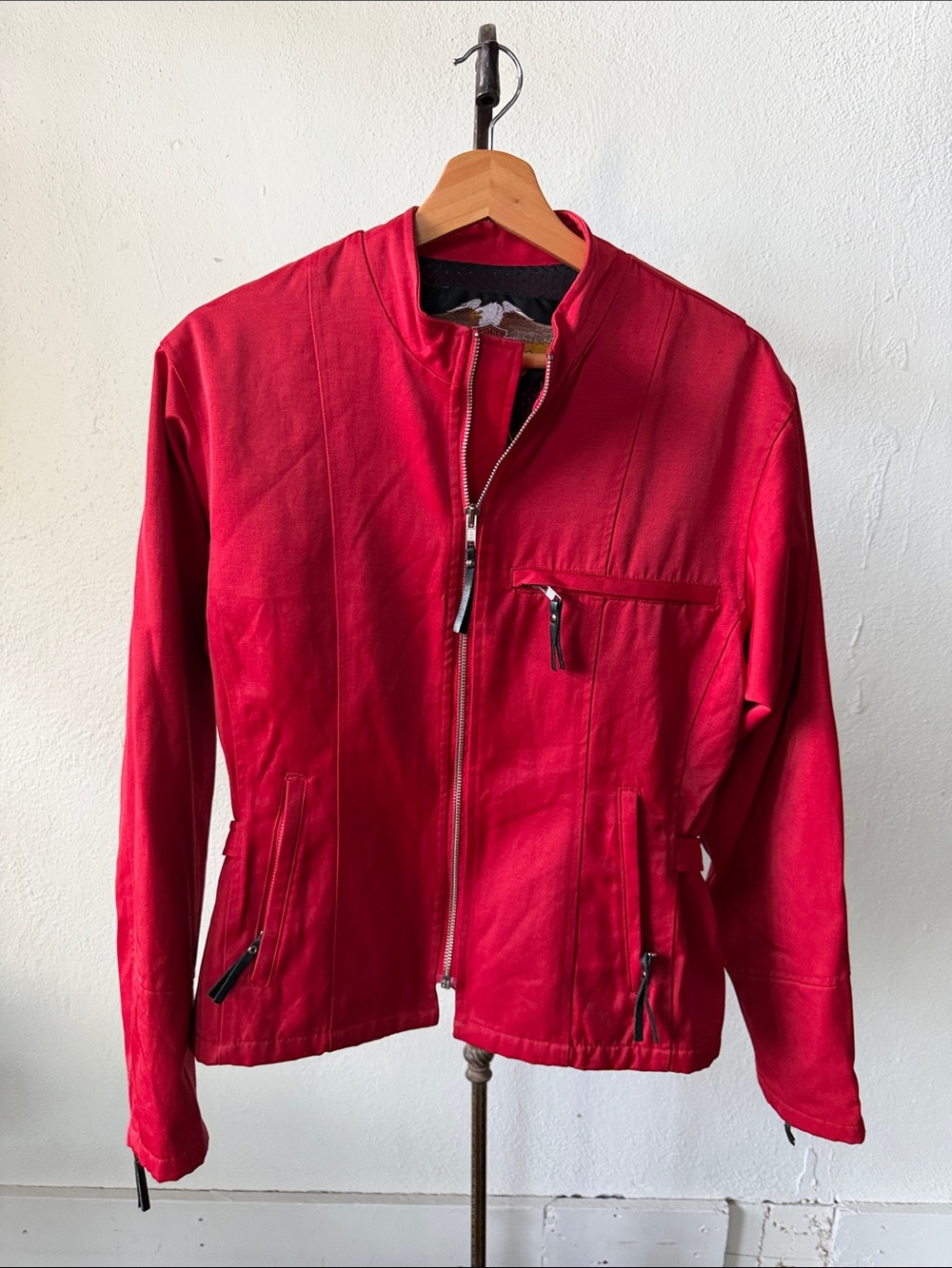 Harley-Davidson Motorcycle Crop Jacket Womens Medium